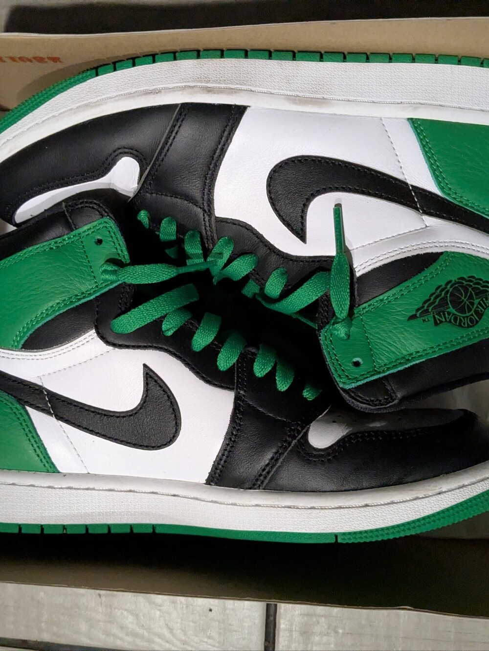Nike Air Jordan 1 Low - White/Black/Green